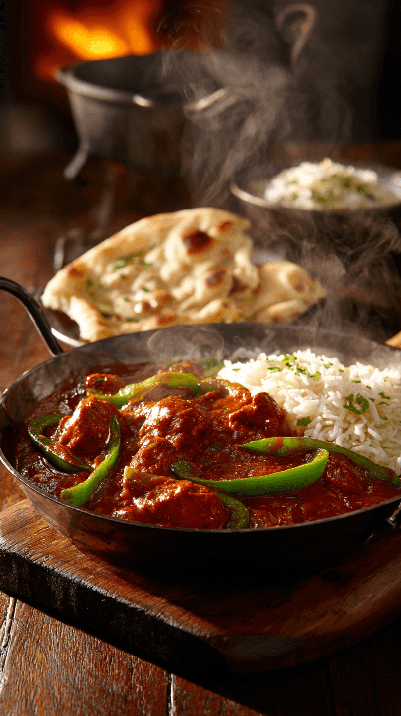 Balti curry served in a bowl